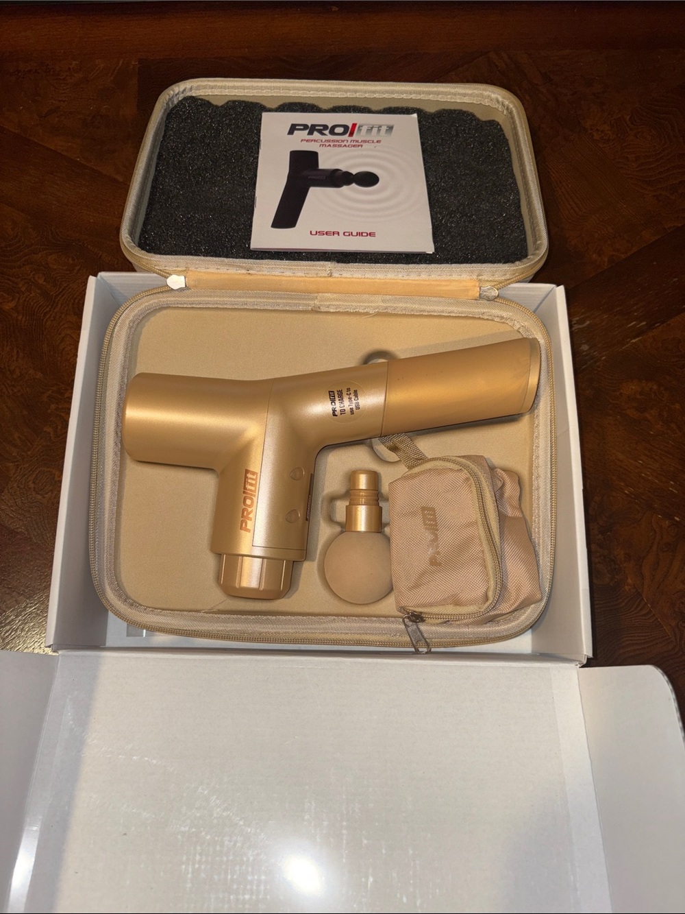 PRO11 Gold Massage Gun with Carry Case
